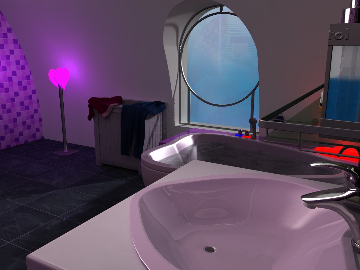 Valentine's Bathroom by N/A