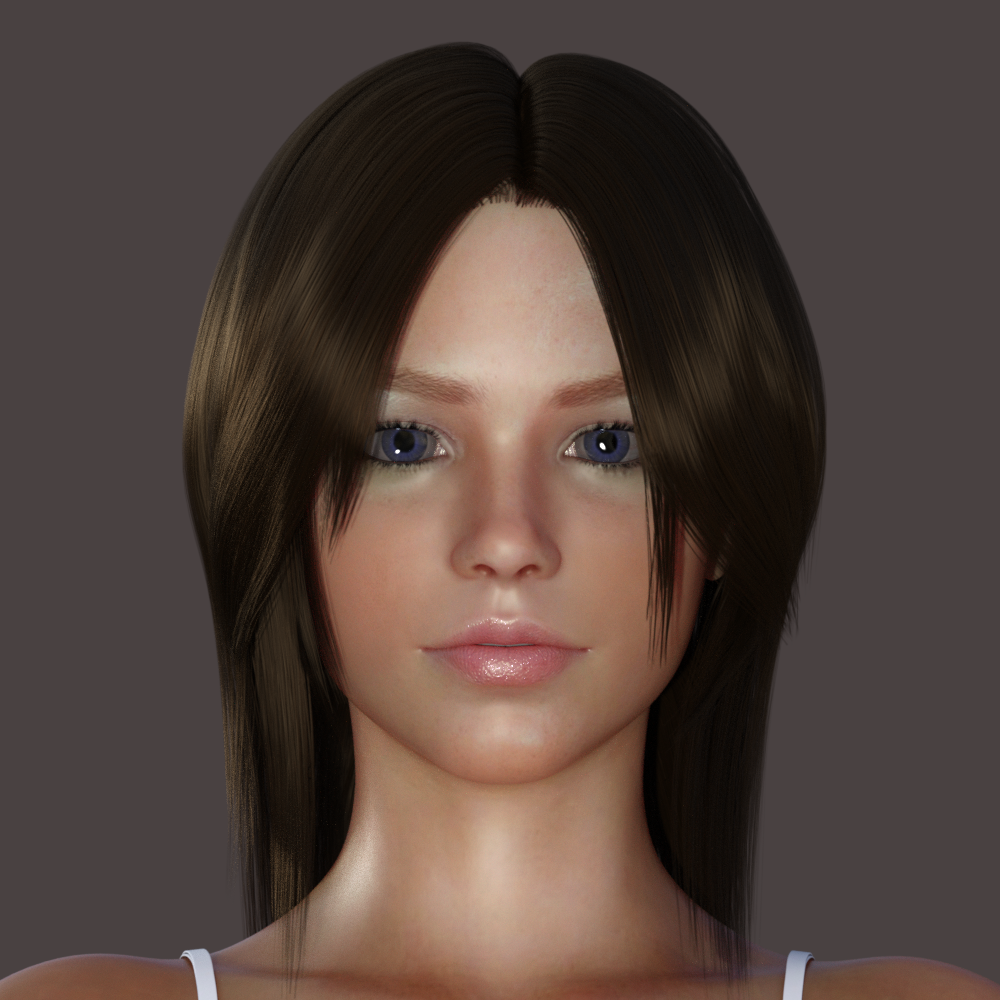 LB Hair for Genesis 8 Female by N/A