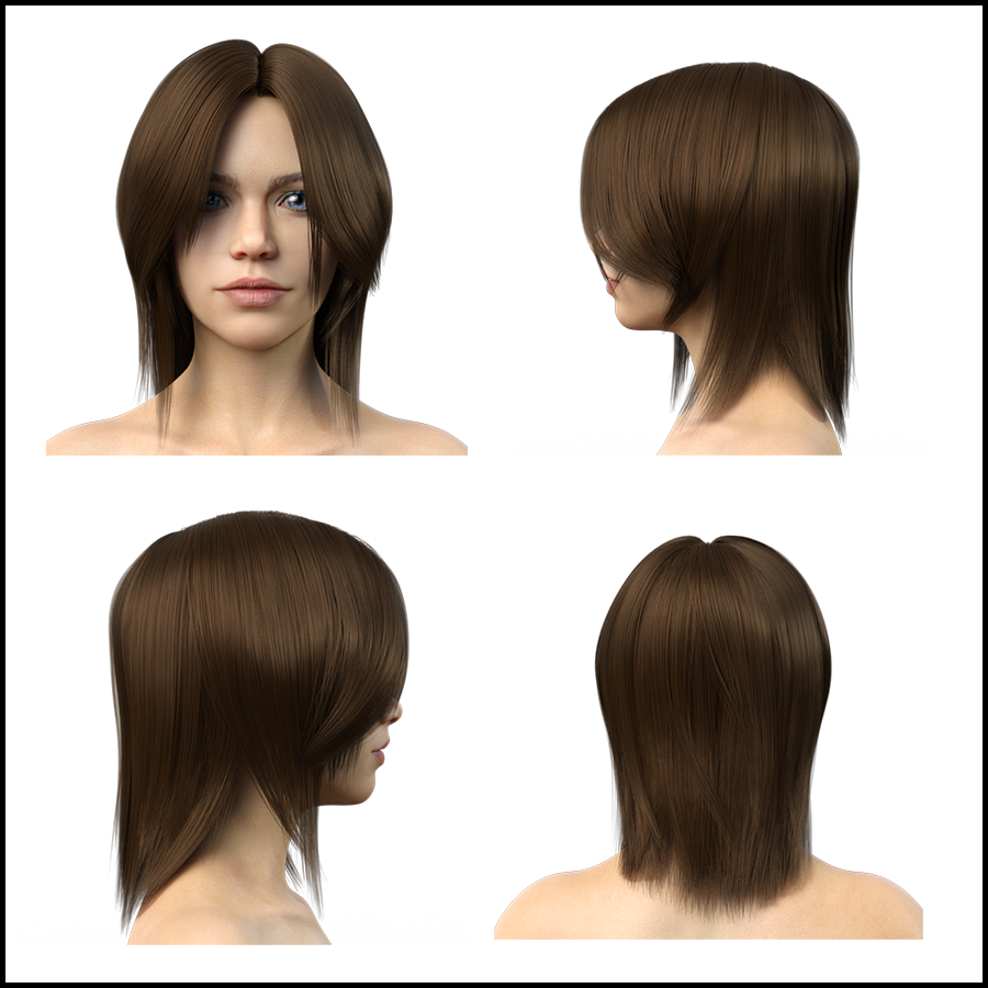 LB Hair for Genesis 8 Female by N/A