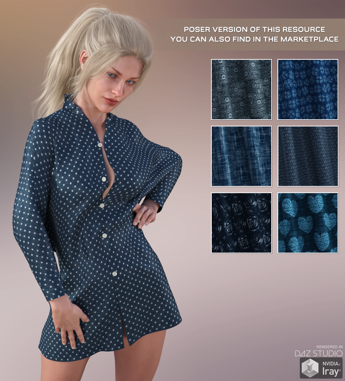 Daz Iray - Real Denim by N/A