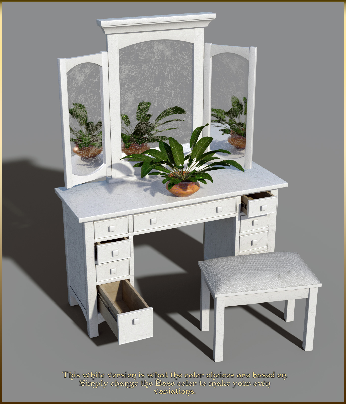 Vintage Furniture : Dressing Table for DS by N/A