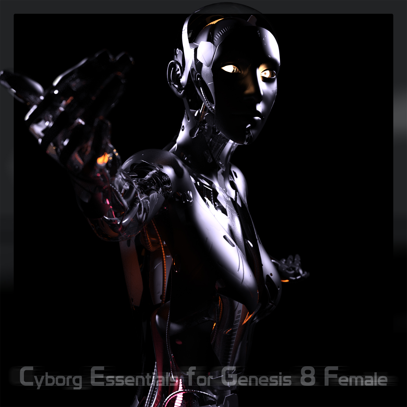CyBody - Cyborg Internal Structure and Materials for Genesis 8 Female by N/A