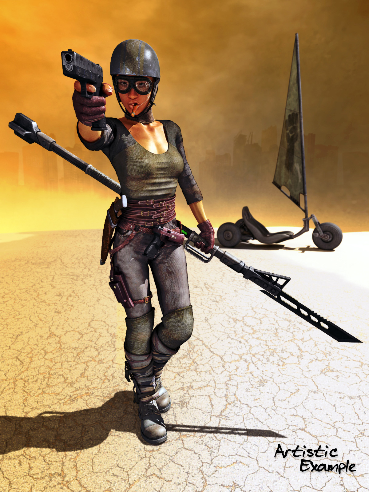 Battle Staves for Poser and DS by N/A