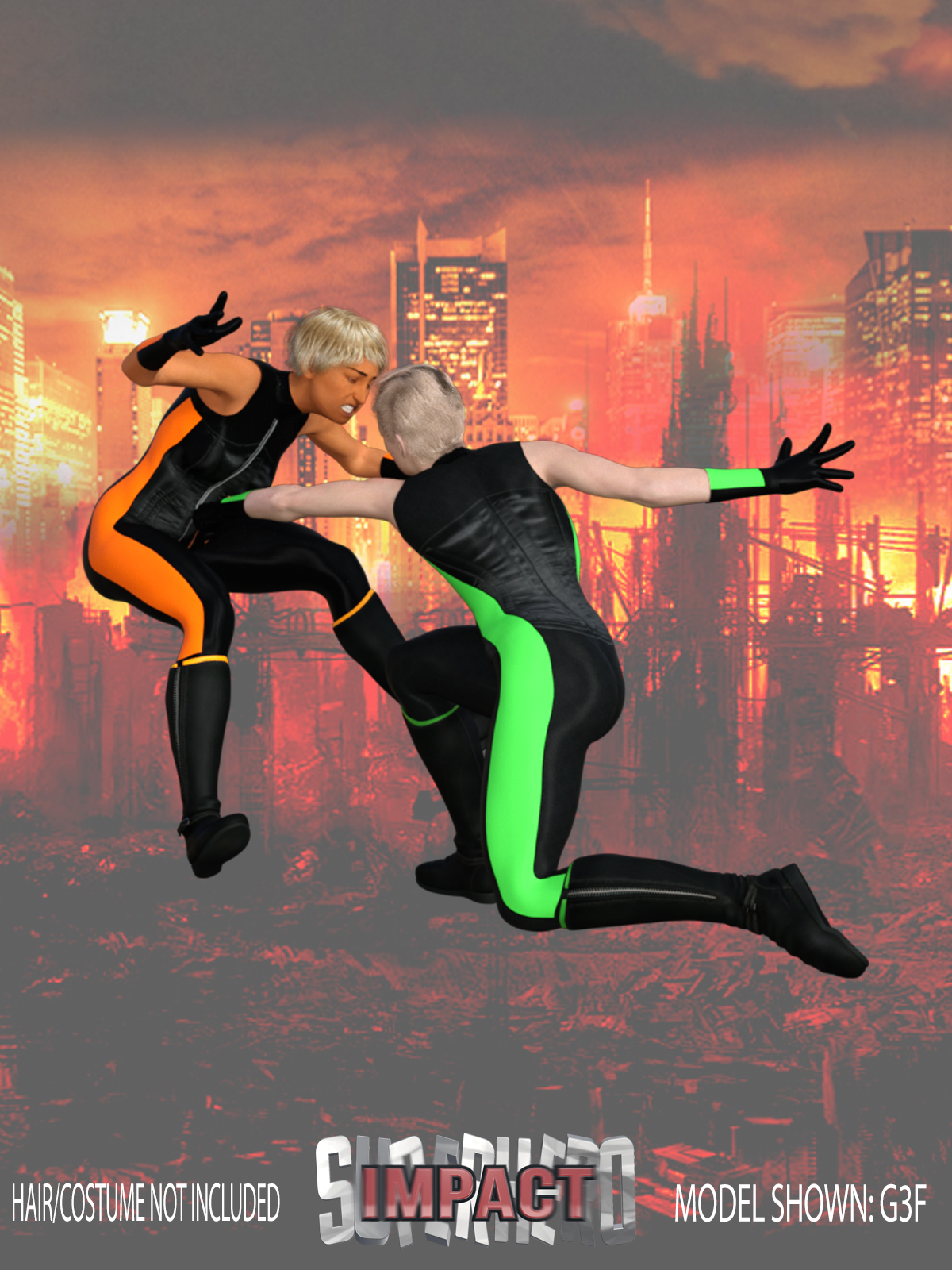 SuperHero Impact for G3F Volume 8 by N/A