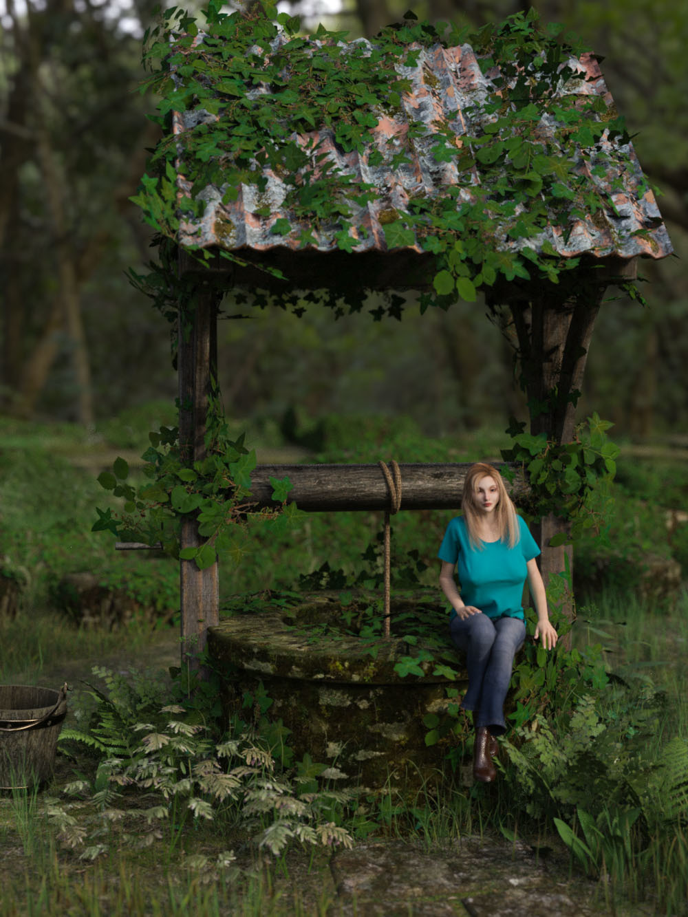 3D Scenery: Old Well by N/A