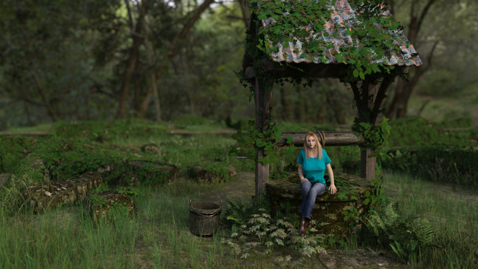 3D Scenery: Old Well by N/A