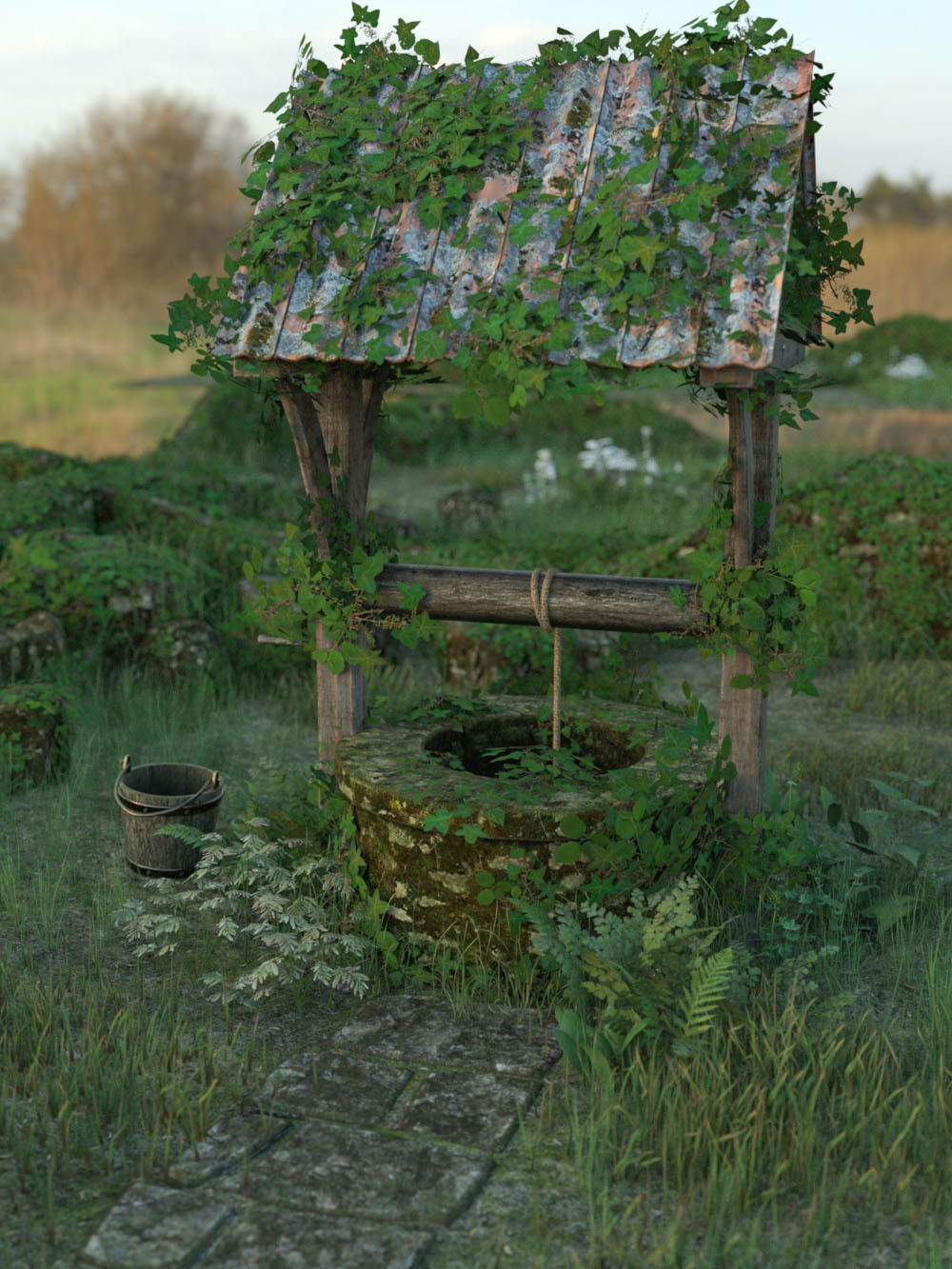 3D Scenery: Old Well by N/A