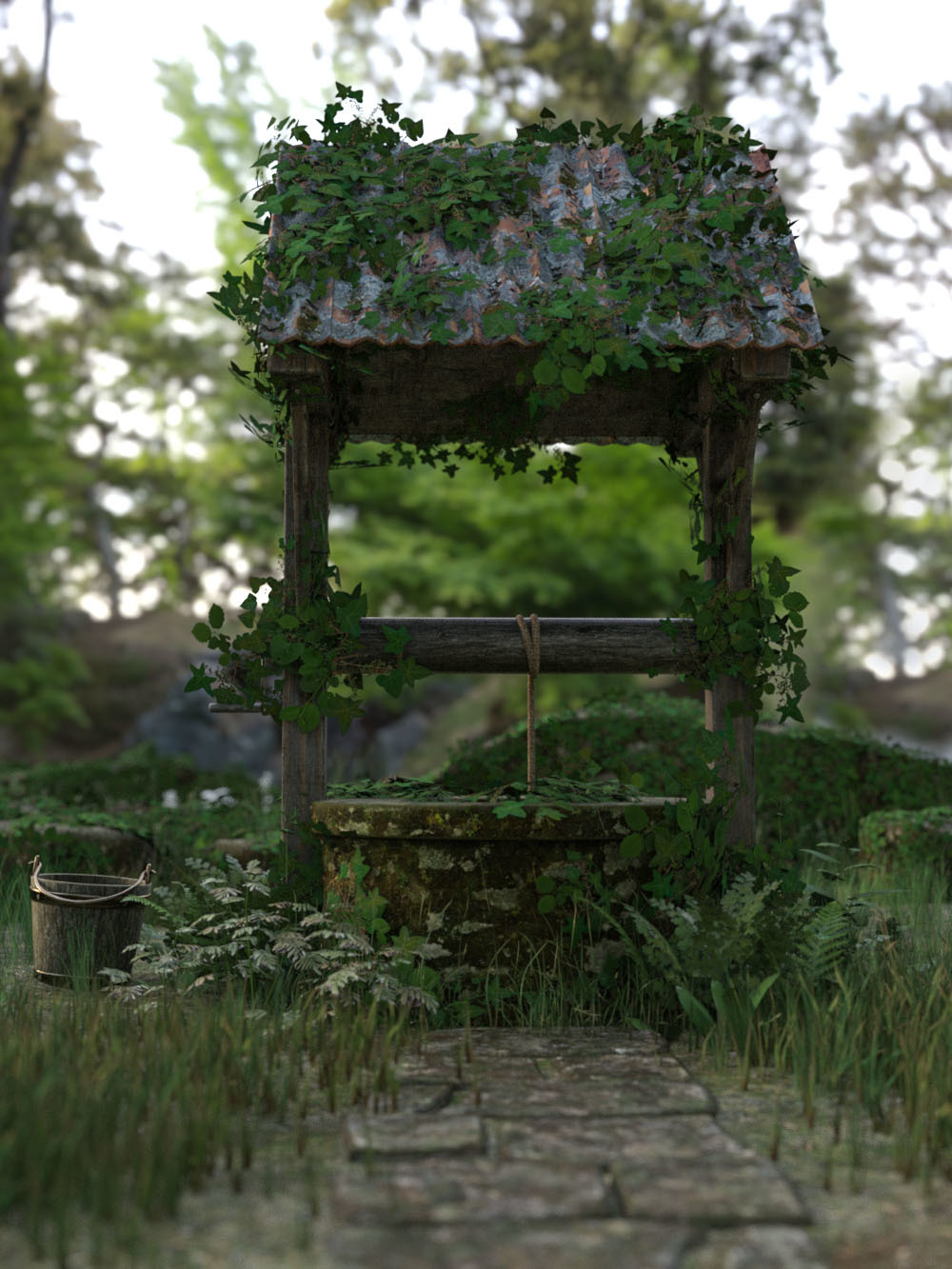 3D Scenery: Old Well by N/A
