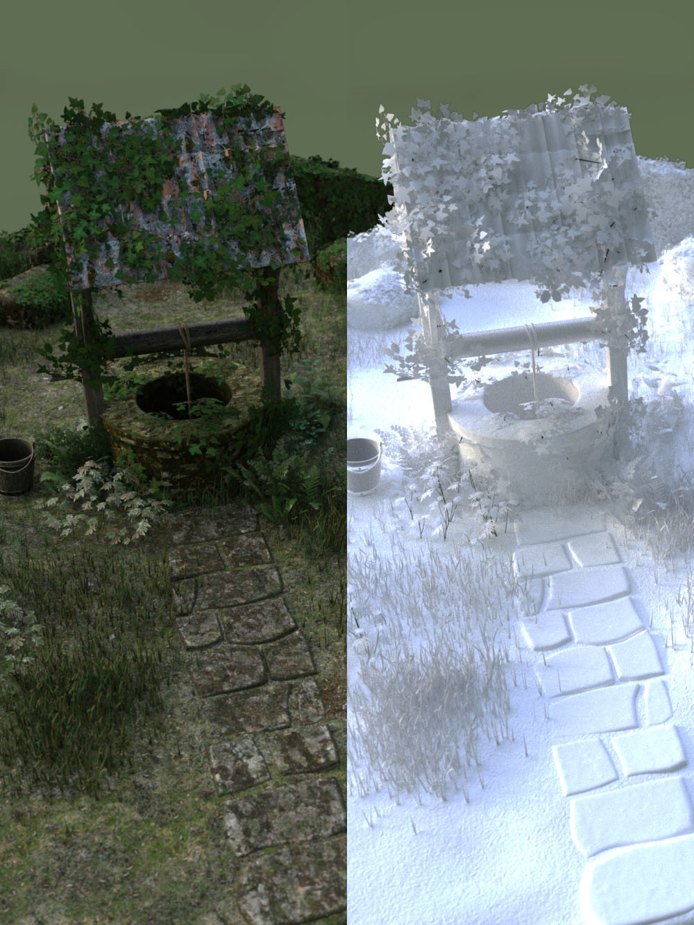 3D Scenery: Old Well by N/A