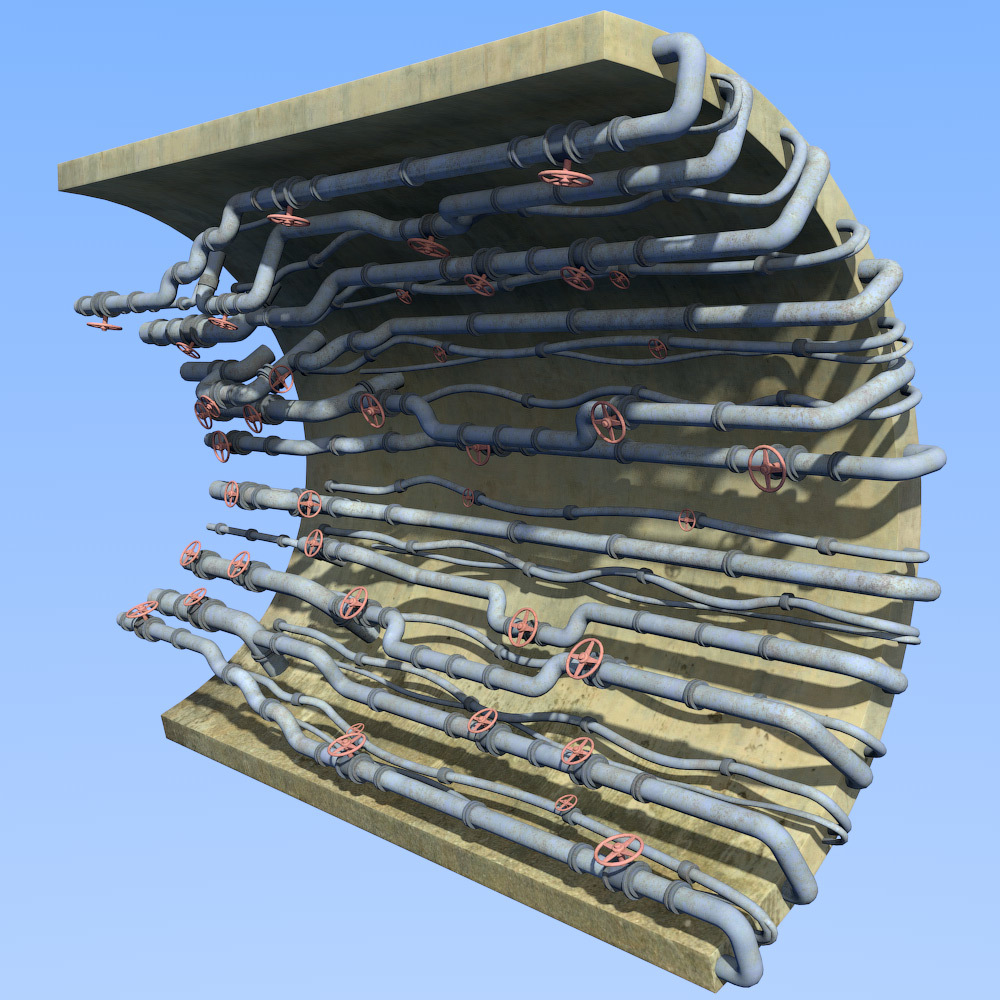 Place pipes for Daz Studio by N/A