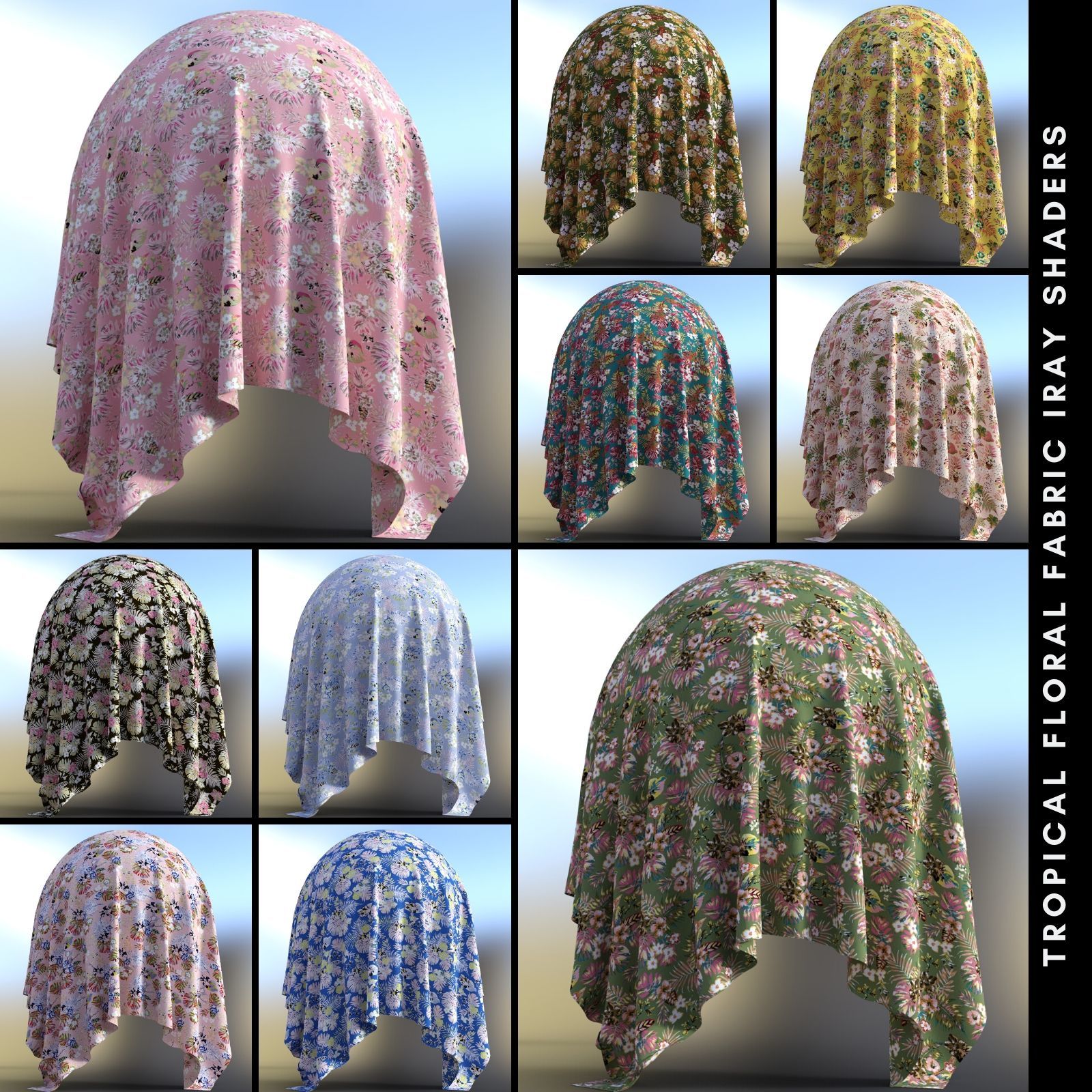 Tropical Fabric Iray Shaders by N/A