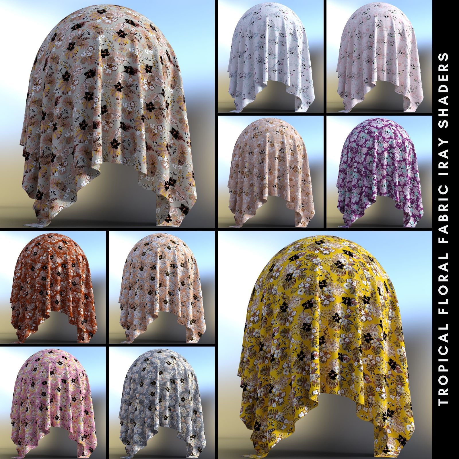 Tropical Fabric Iray Shaders by N/A