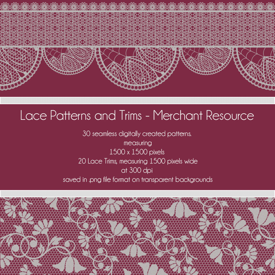 Lace Patterns and Trims by N/A