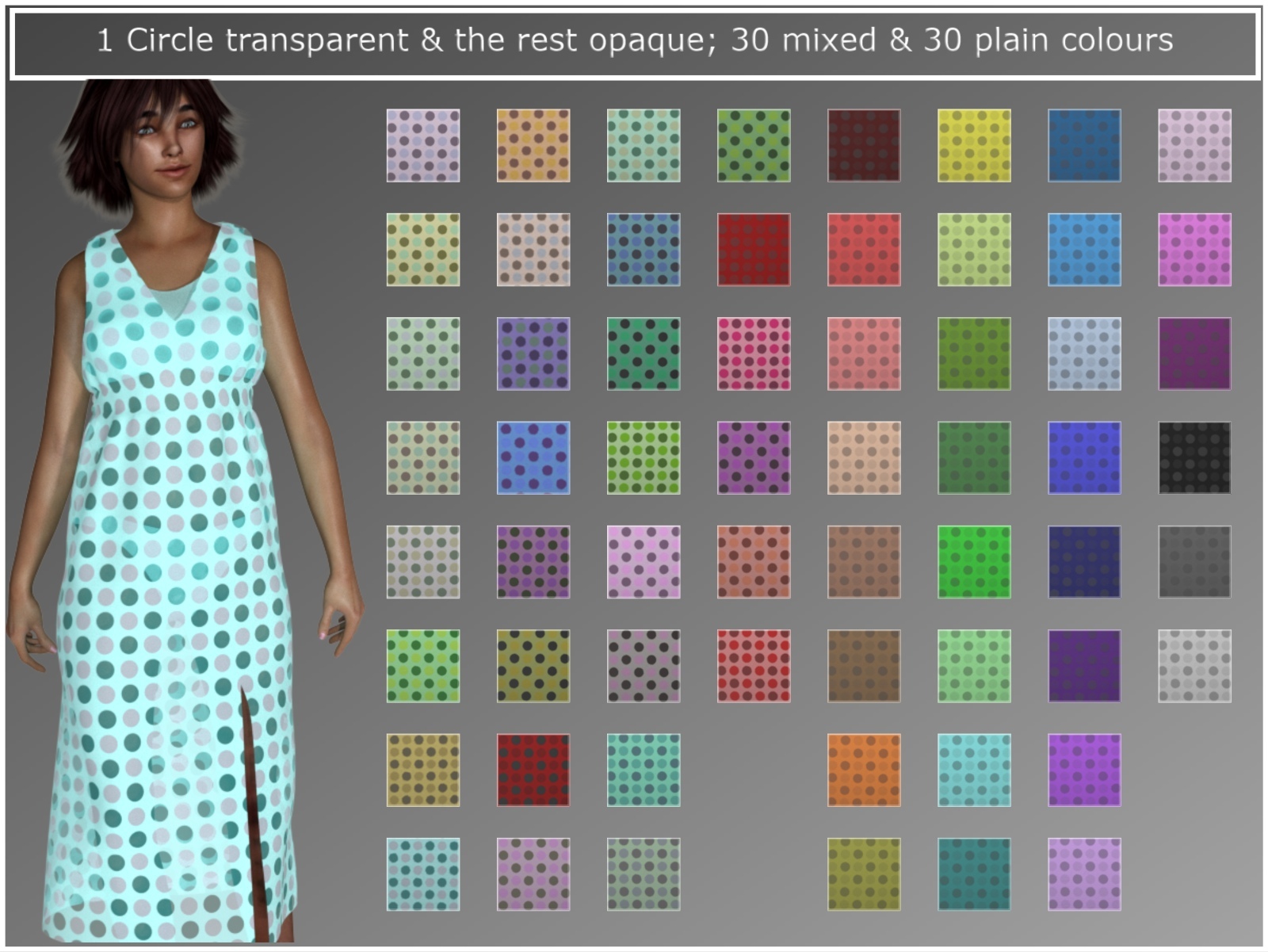 PandaB5 Sheer Circle and Square Materials for Poser by N/A