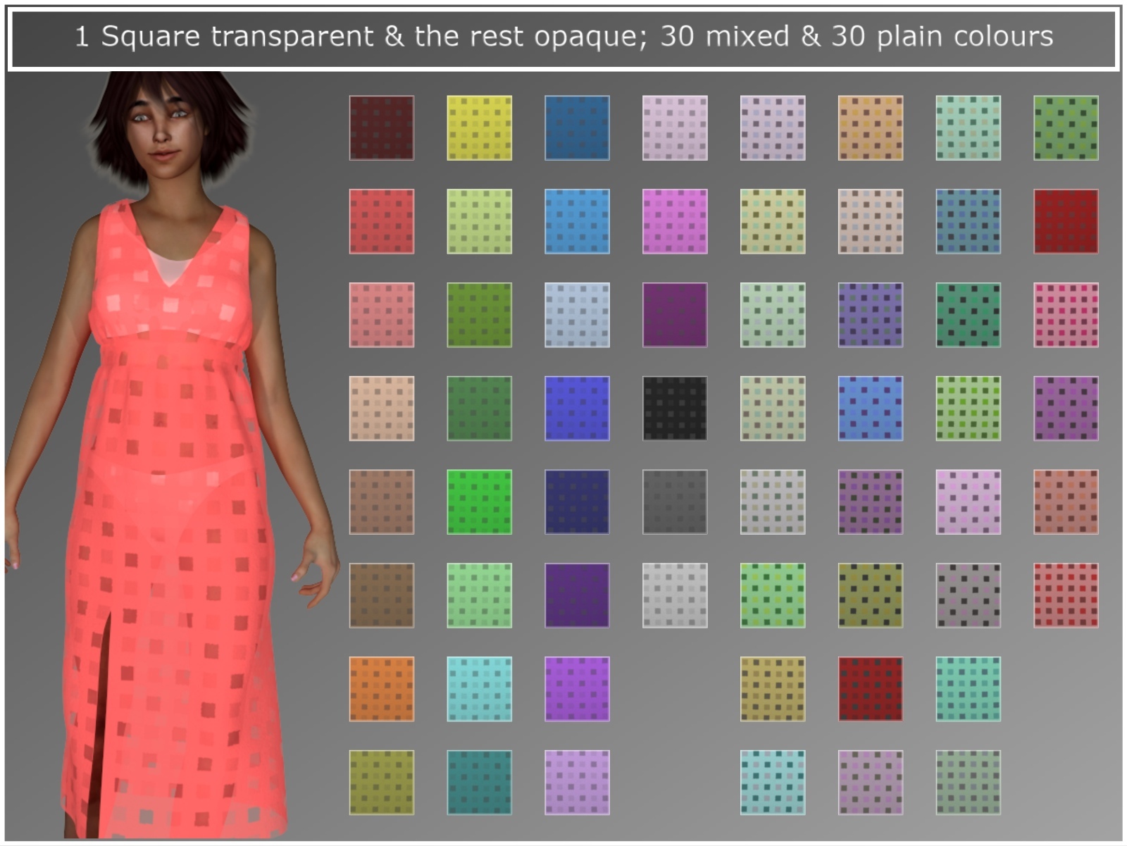 PandaB5 Sheer Circle and Square Materials for Poser by N/A