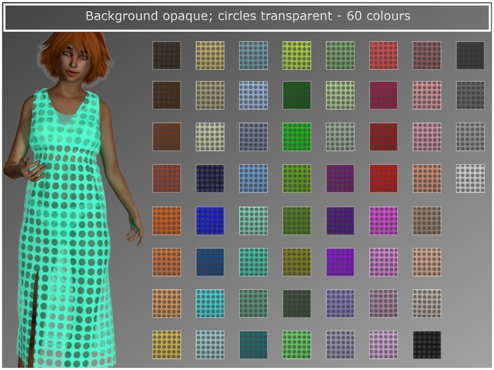 PandaB5 Sheer Circle and Square Materials for Poser by N/A