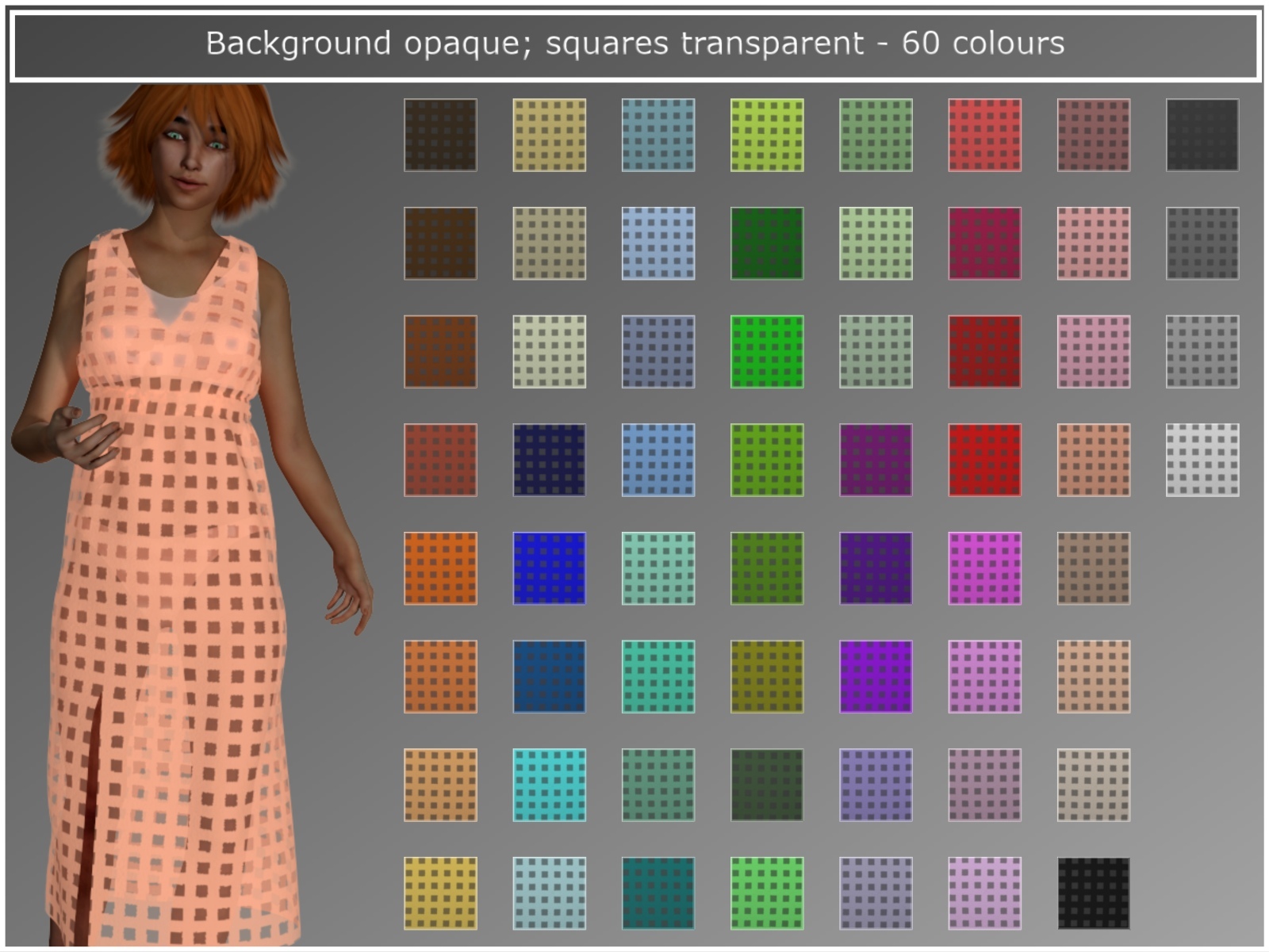 PandaB5 Sheer Circle and Square Materials for Poser by N/A
