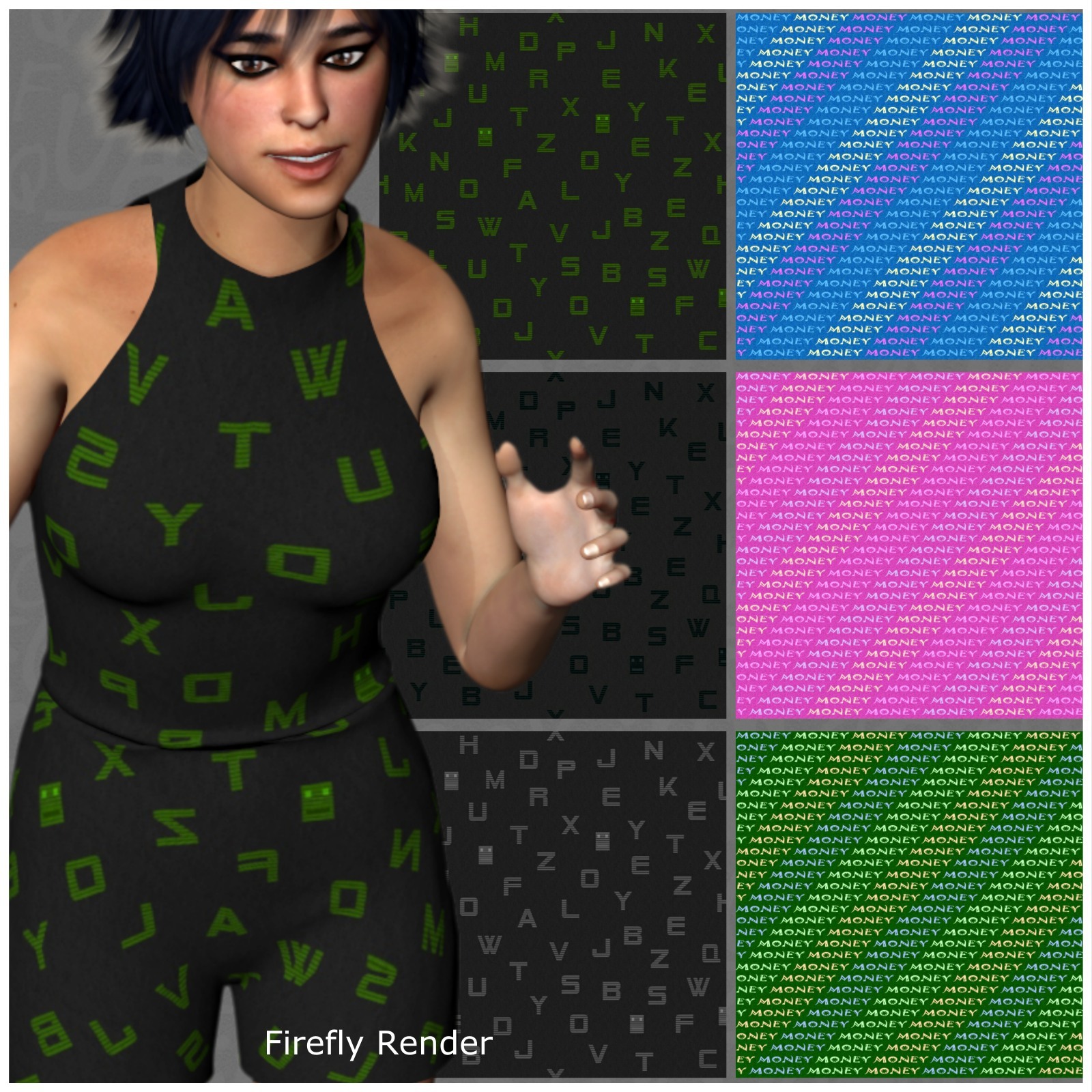 PandaB5 Letter Materials for Poser by N/A