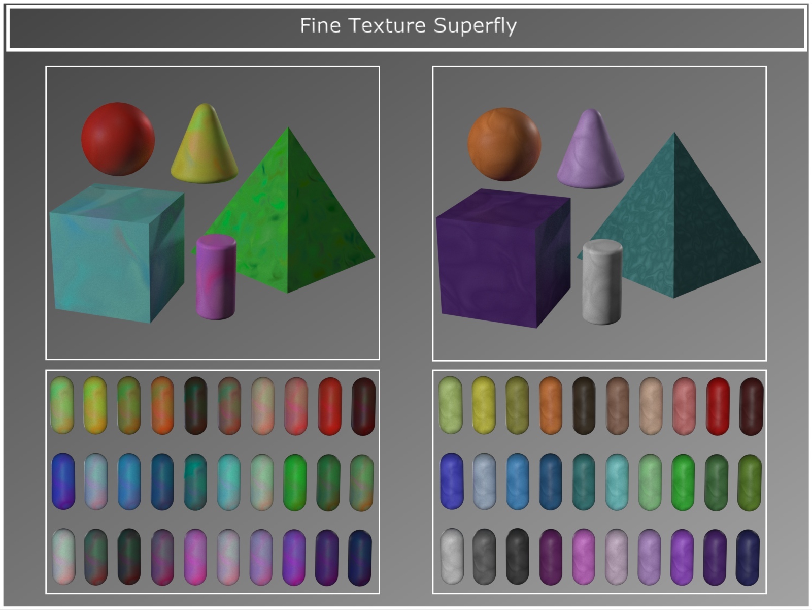 PandaB5 Swirly Materials for Poser by N/A
