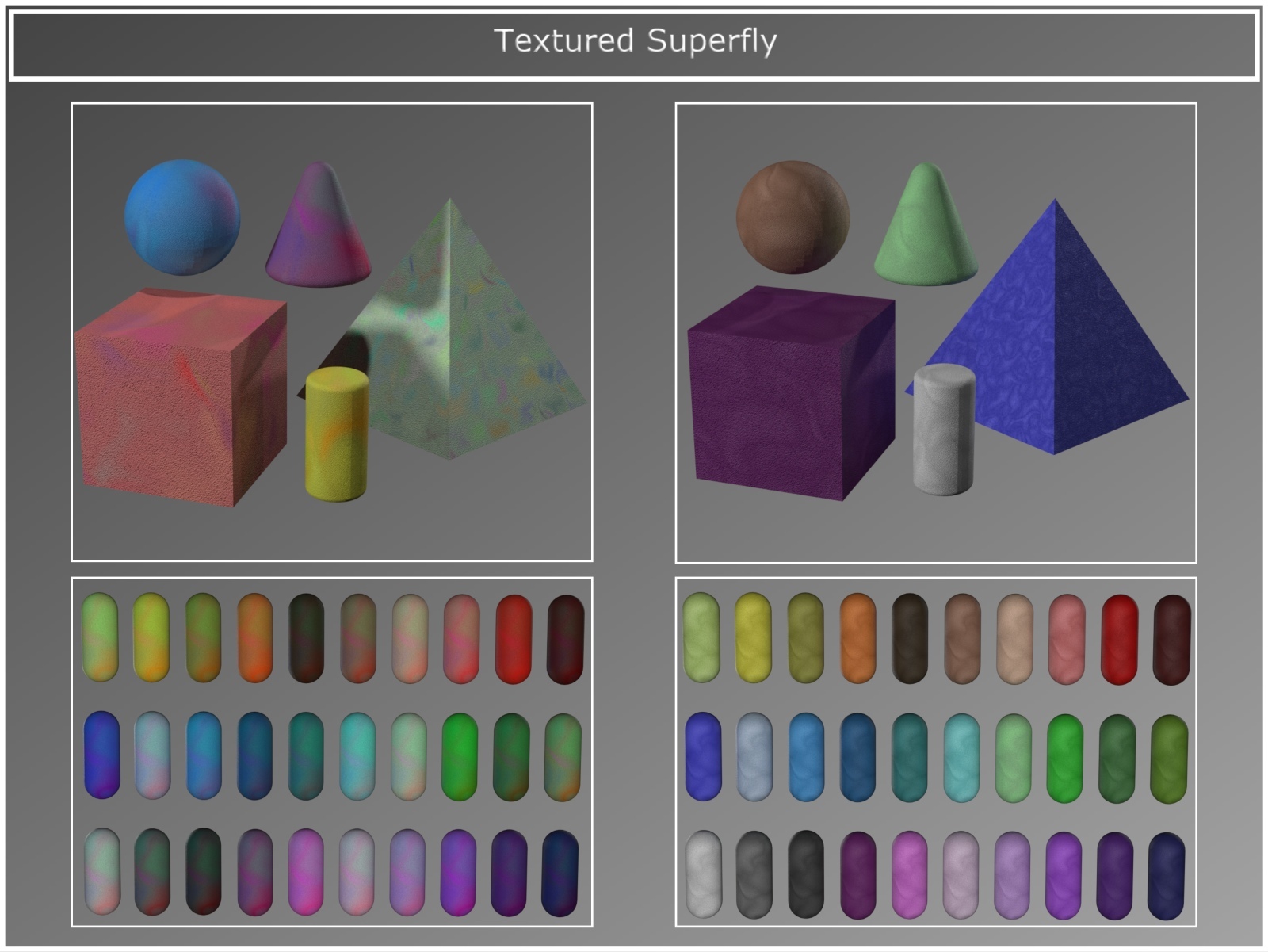 PandaB5 Swirly Materials for Poser by N/A
