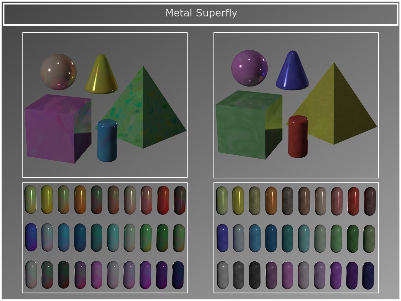 PandaB5 Swirly Materials for Poser by N/A