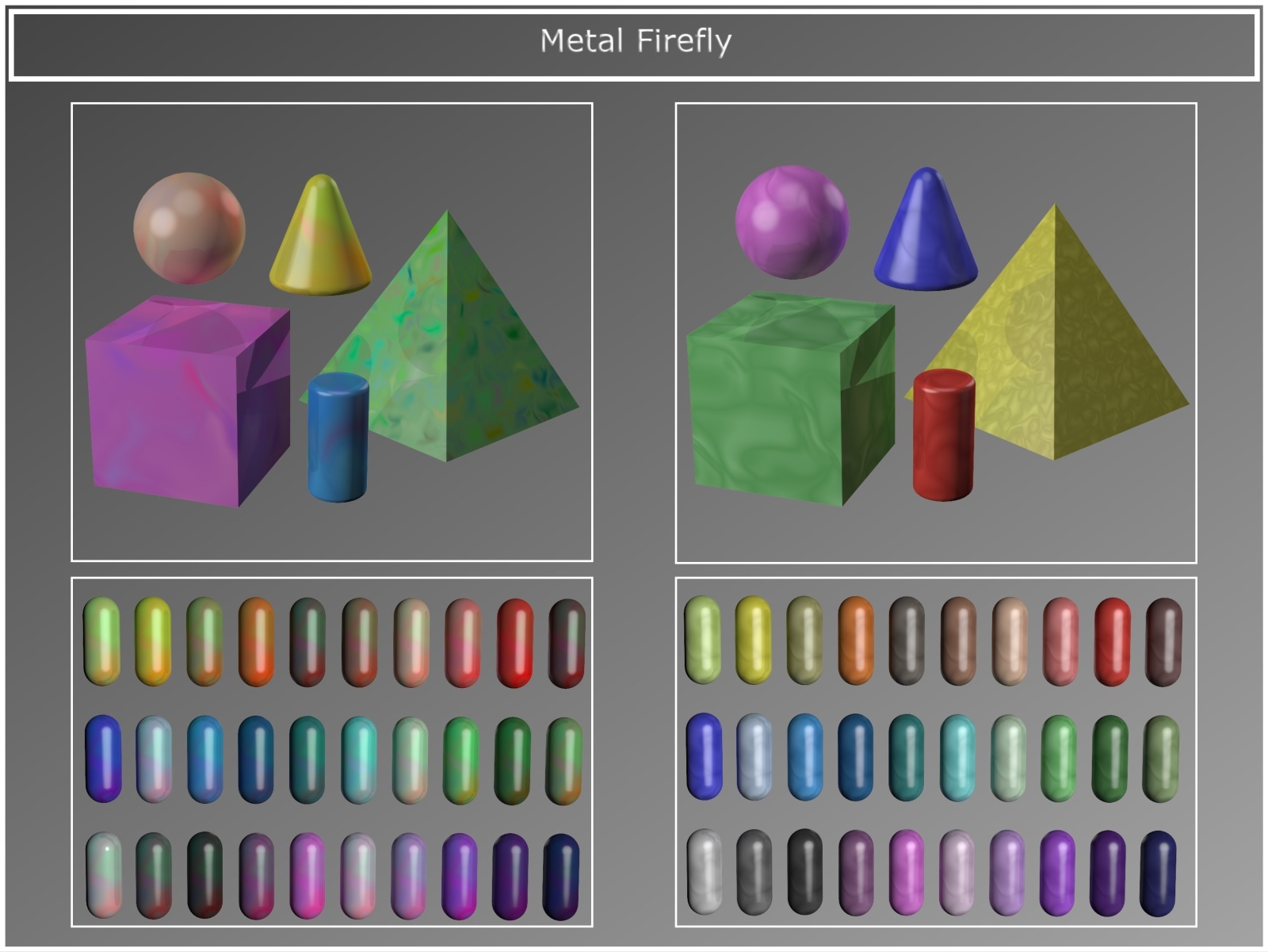 PandaB5 Swirly Materials for Poser by N/A
