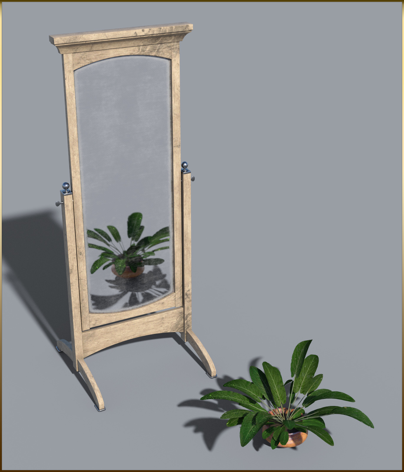 Vintage Furniture : Swivel Mirror for DS by N/A