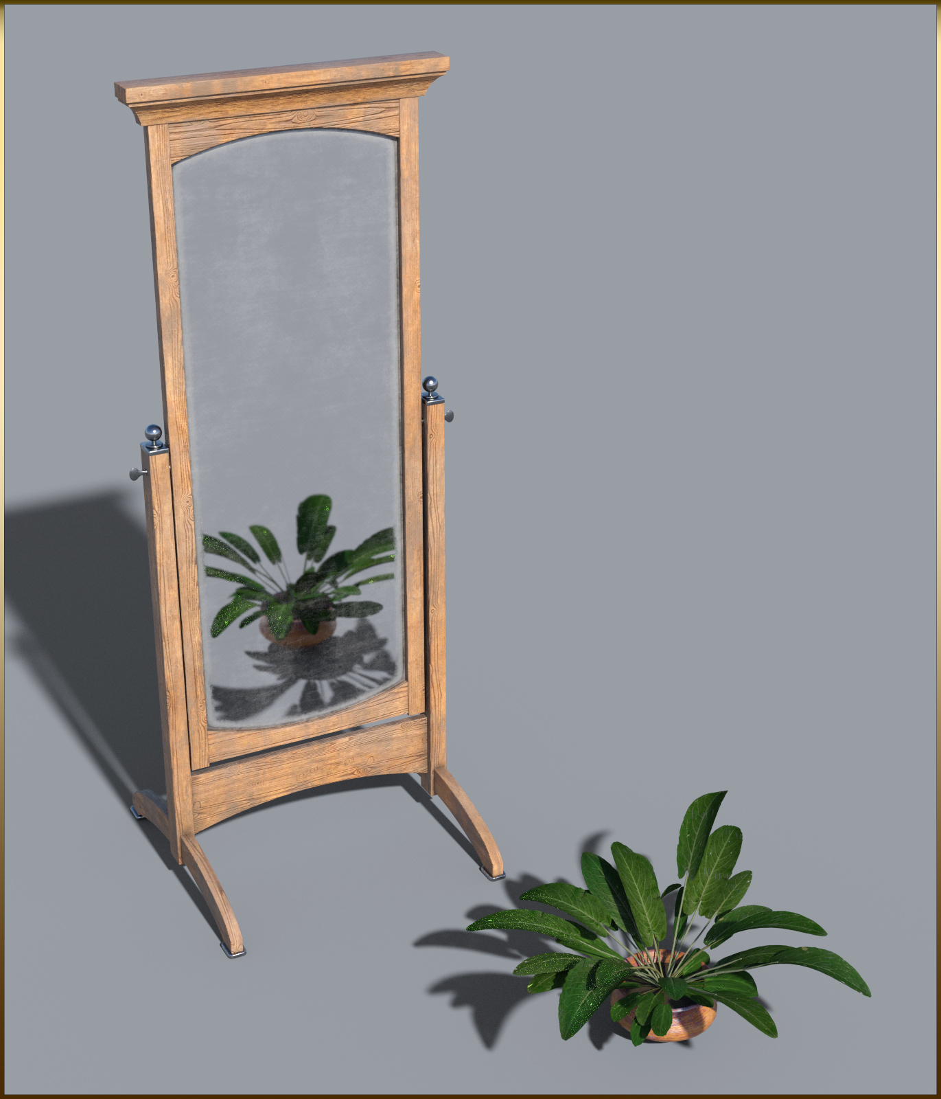 Vintage Furniture : Swivel Mirror for DS by N/A