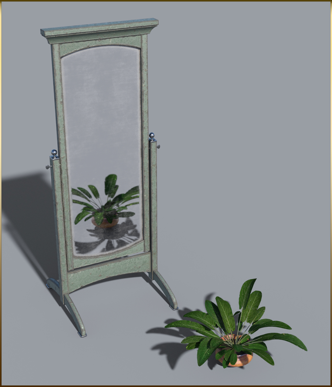 Vintage Furniture : Swivel Mirror for DS by N/A