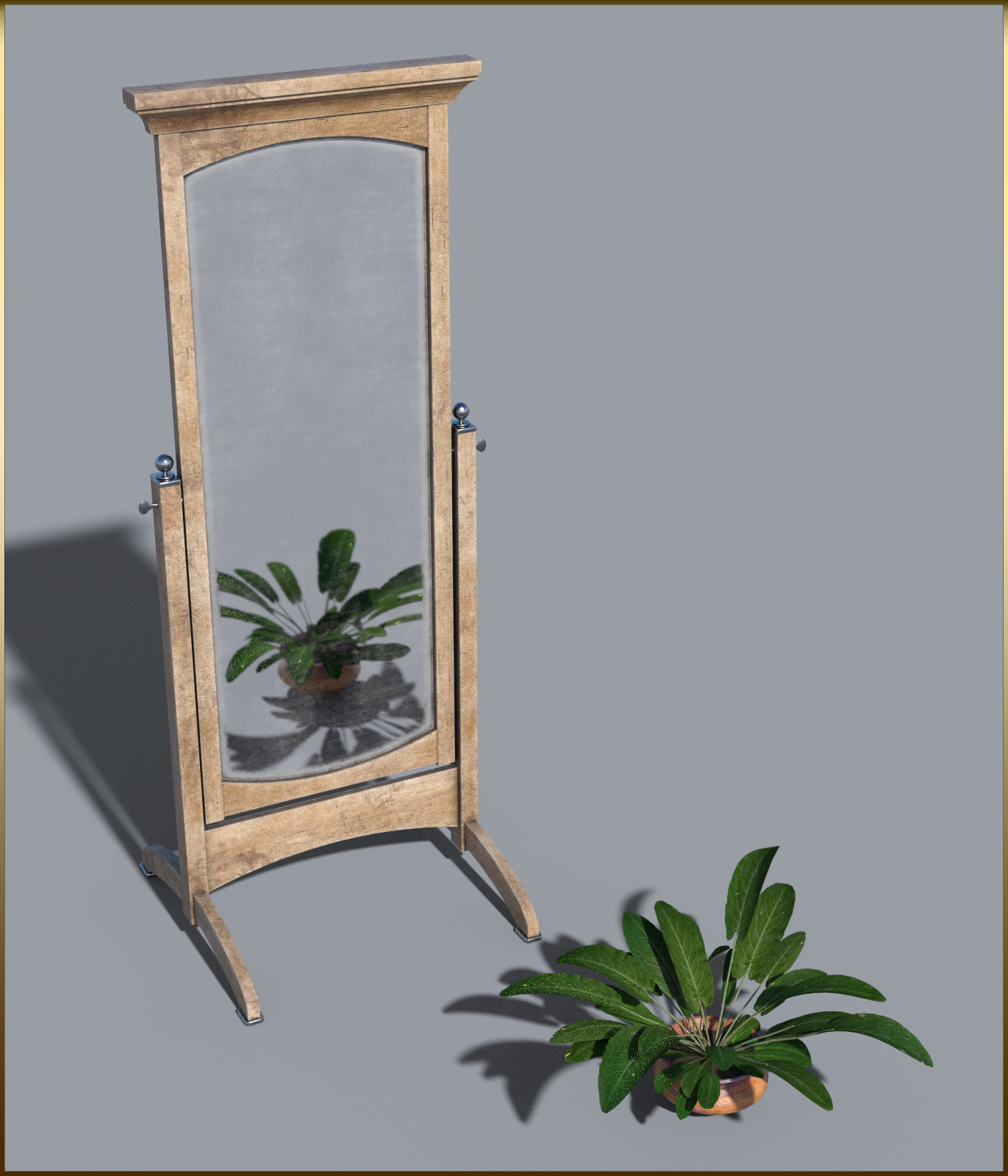 Vintage Furniture : Swivel Mirror for DS by N/A
