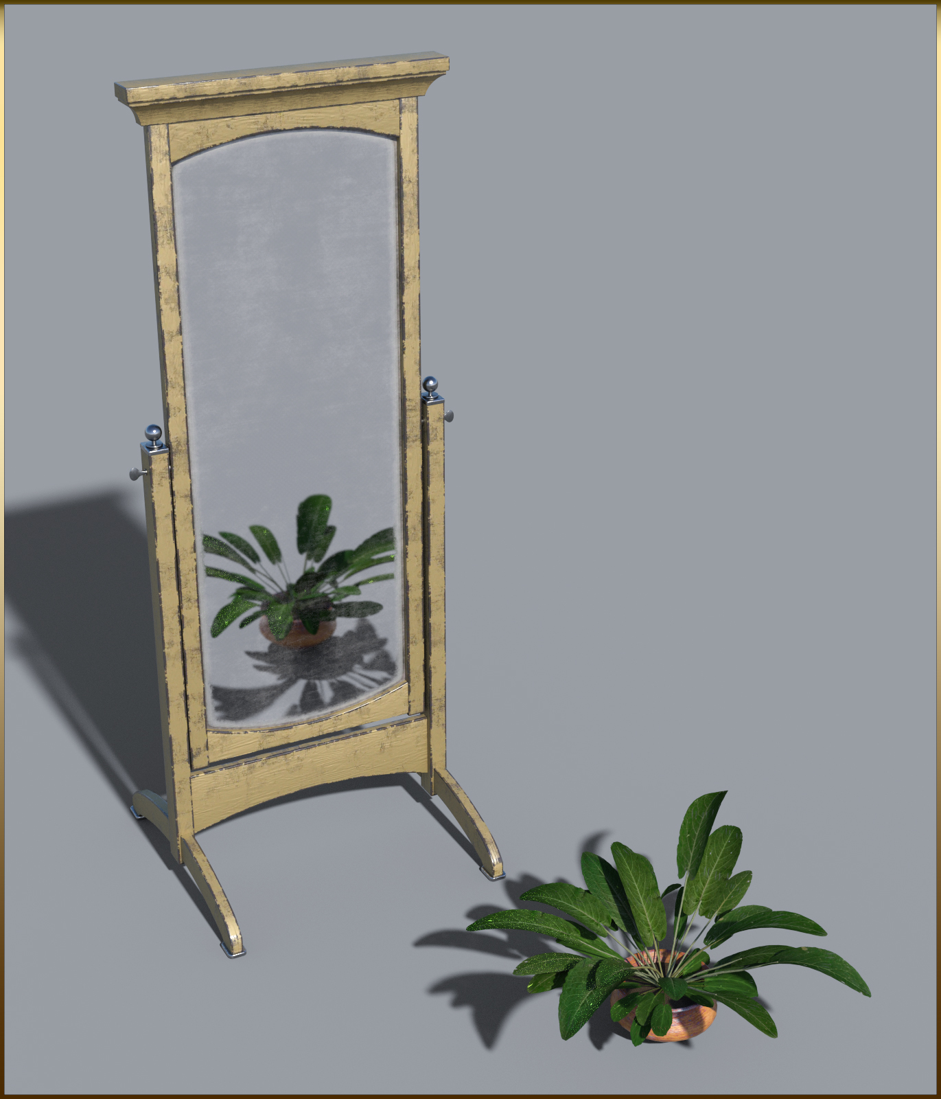 Vintage Furniture : Swivel Mirror for DS by N/A