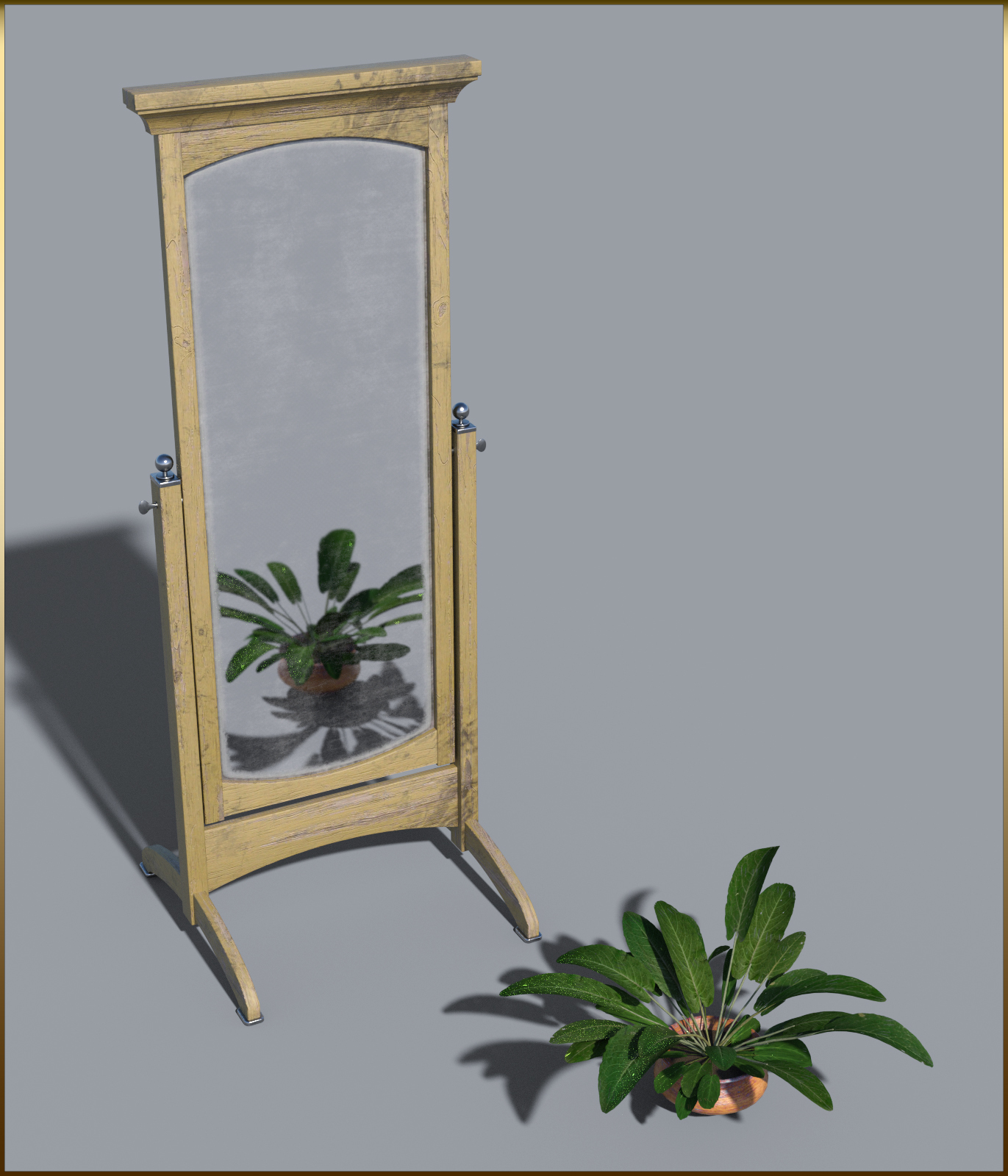Vintage Furniture : Swivel Mirror for DS by N/A