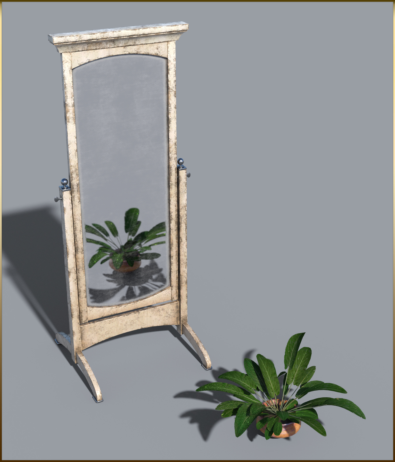 Vintage Furniture : Swivel Mirror for DS by N/A