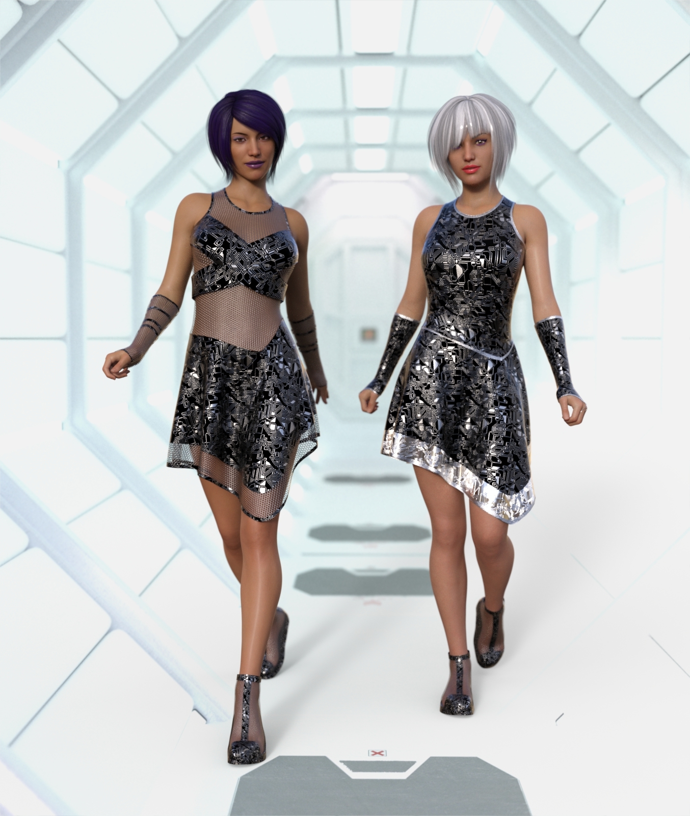 Texture Expansion for Cyber Dress for G8F by N/A