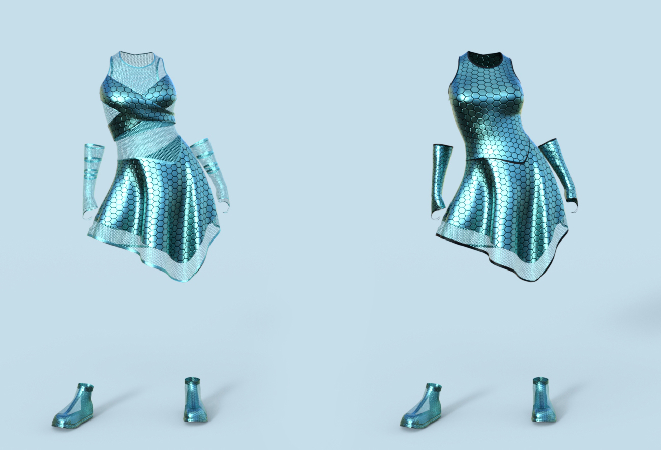 Texture Expansion for Cyber Dress for G8F by N/A