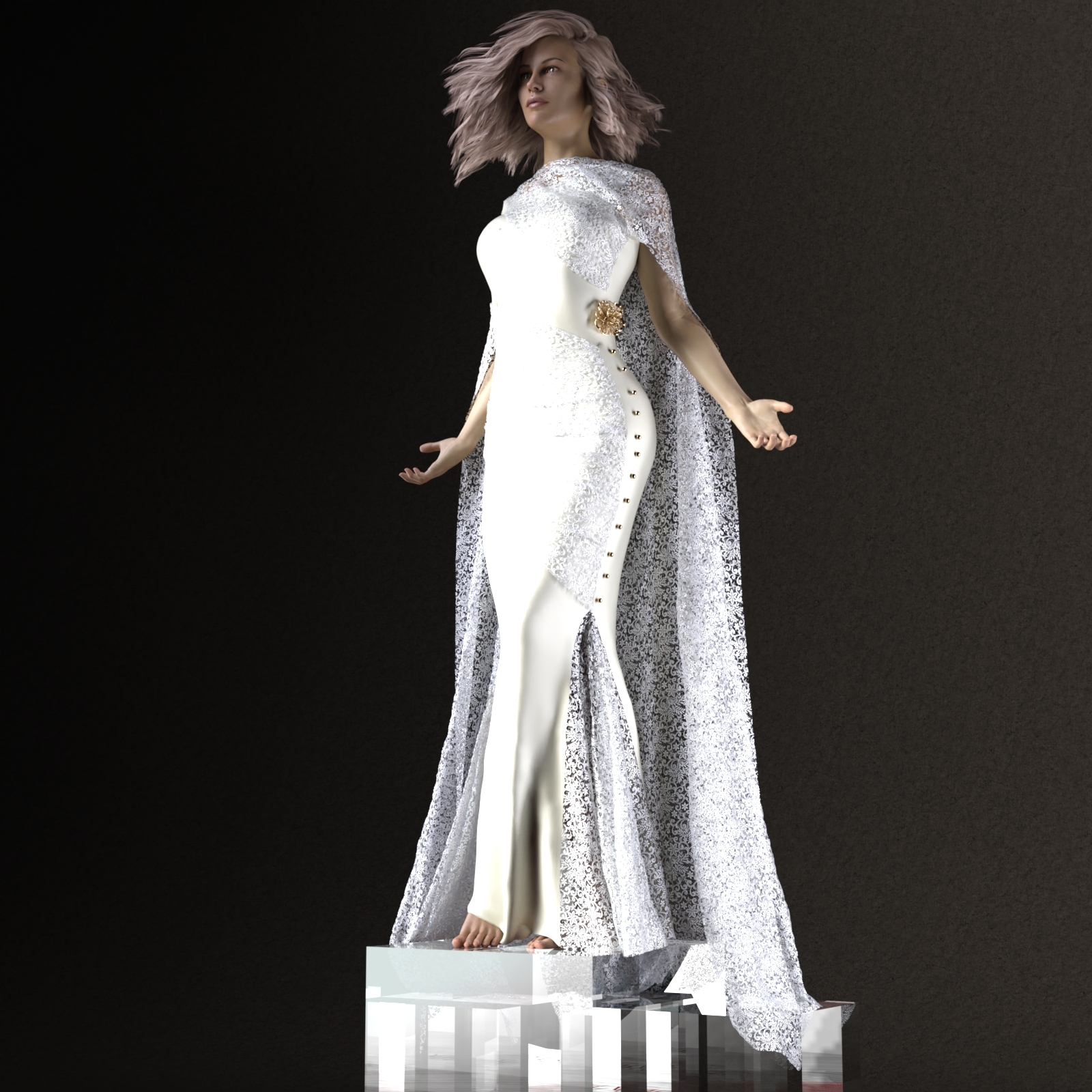 dForce Bloody Mary Dress for Genesis 8 Female by N/A