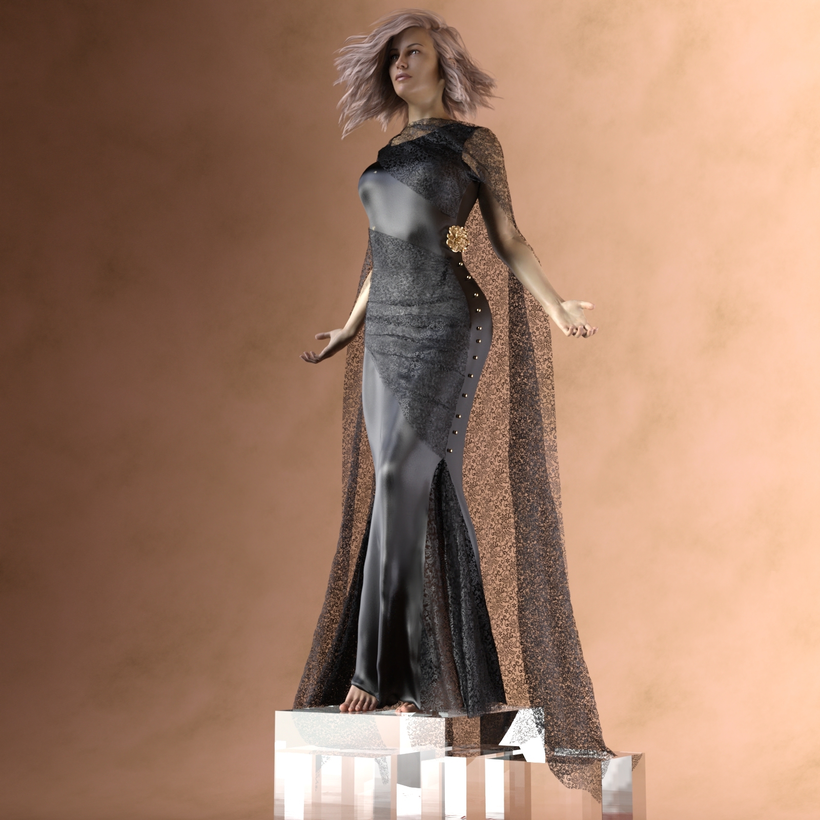 dForce Bloody Mary Dress for Genesis 8 Female by N/A