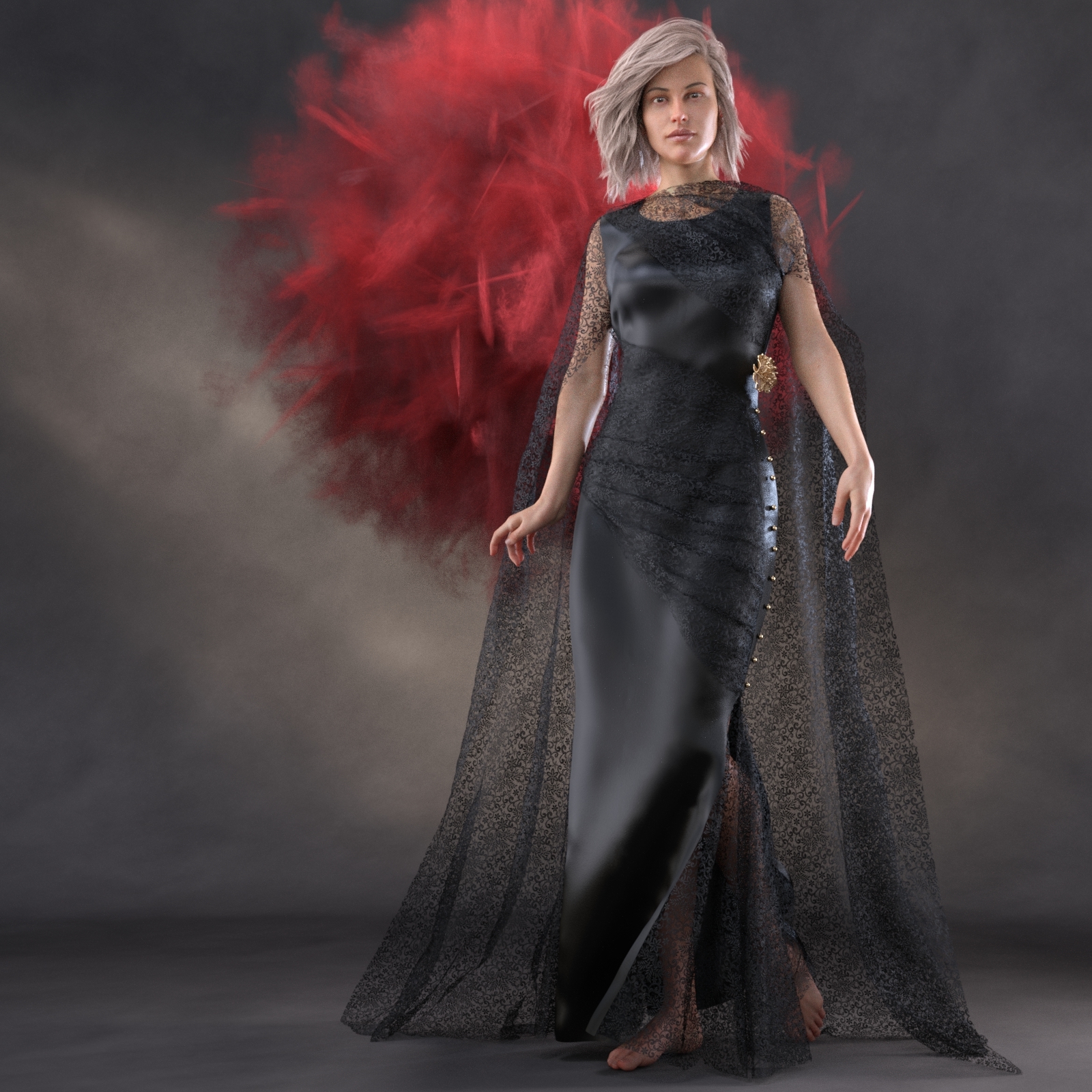 dForce Bloody Mary Dress for Genesis 8 Female by N/A