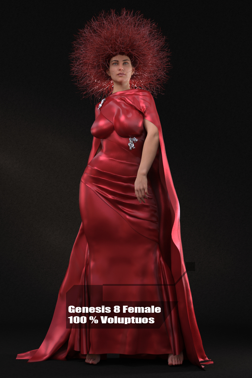 dForce Bloody Mary Dress for Genesis 8 Female by N/A