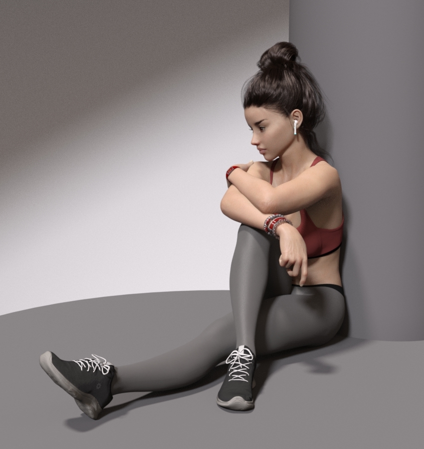 Swole: Relaxed Poses for Genesis 3 and 8 Females by N/A