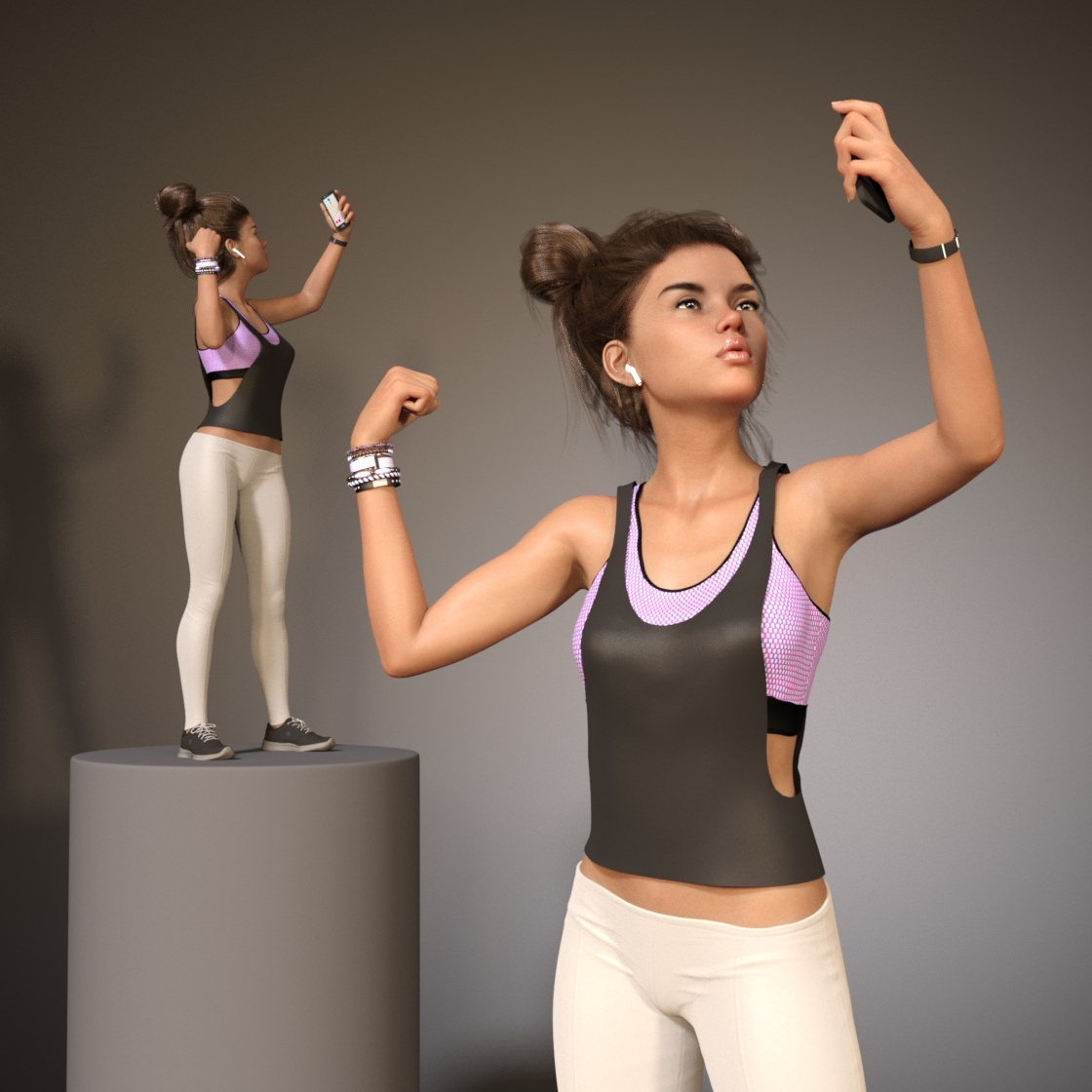 Swole: Relaxed Poses for Genesis 3 and 8 Females by N/A