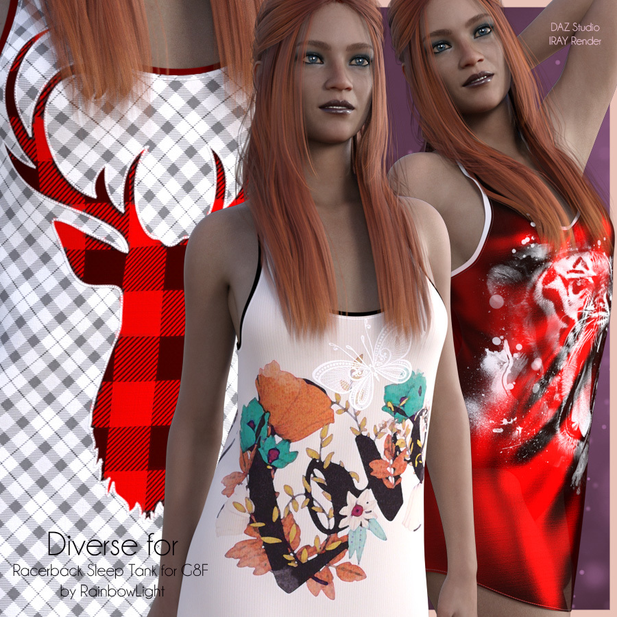 Diverse for Racerback Sleep Tank by N/A