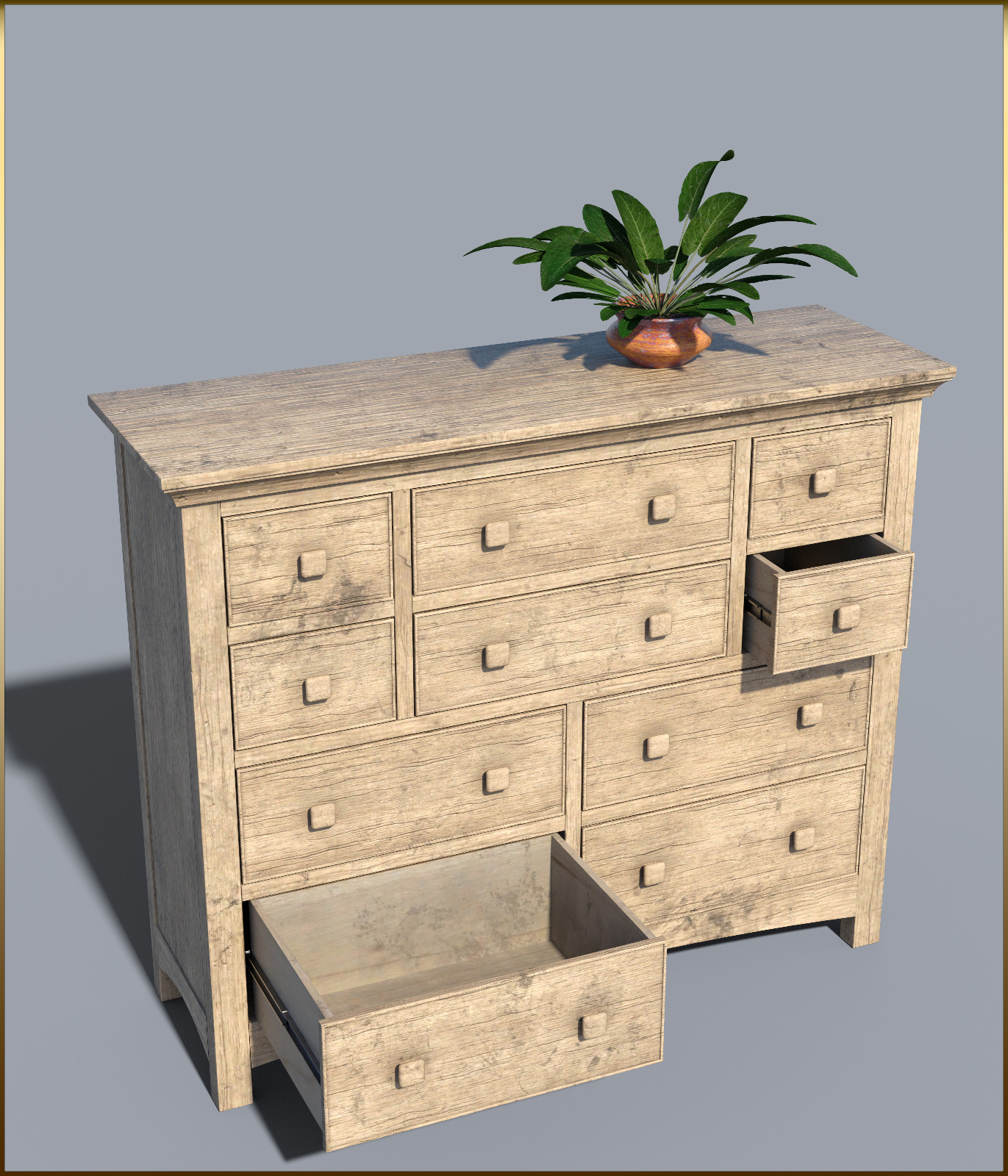 Vintage Furniture : Long Tall Dresser for DS by N/A