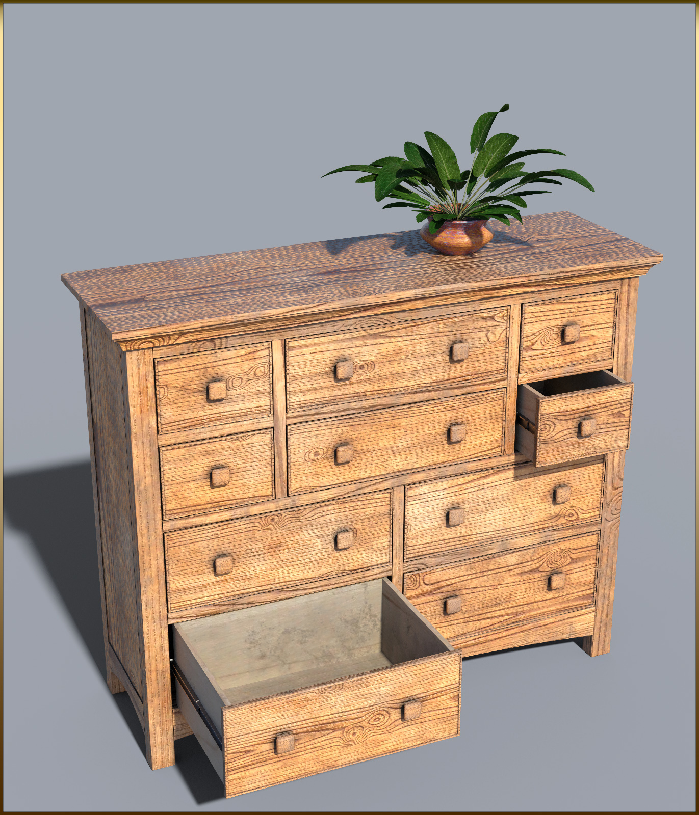 Vintage Furniture : Long Tall Dresser for DS by N/A