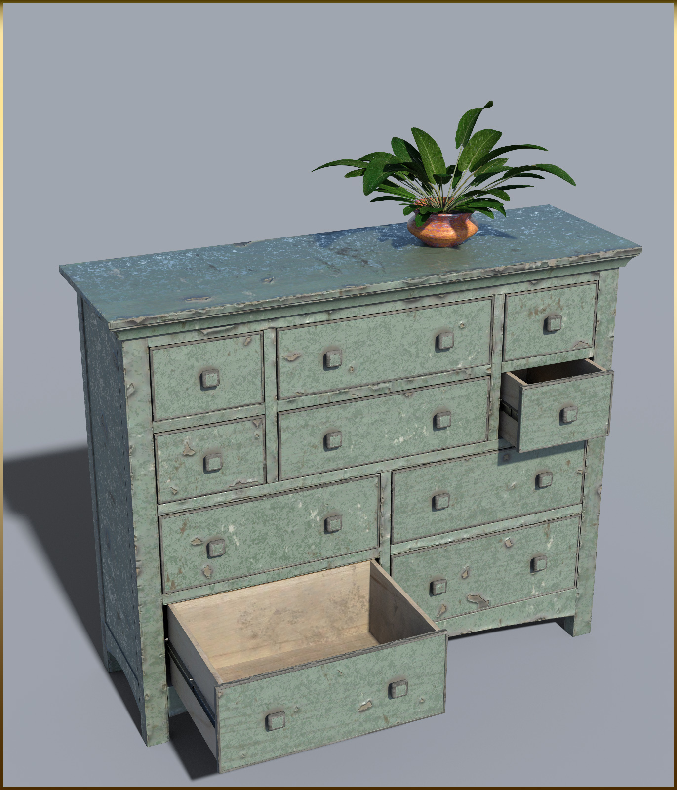Vintage Furniture : Long Tall Dresser for DS by N/A