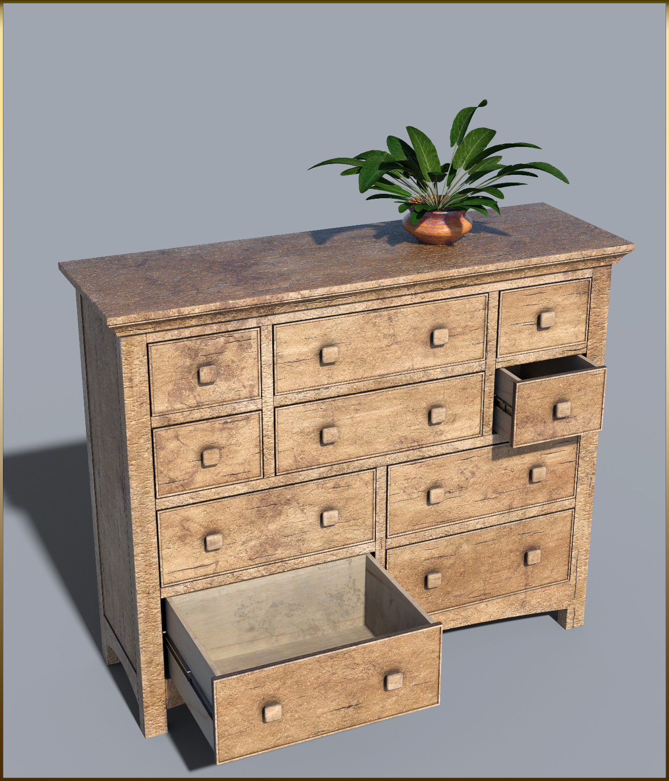 Vintage Furniture : Long Tall Dresser for DS by N/A