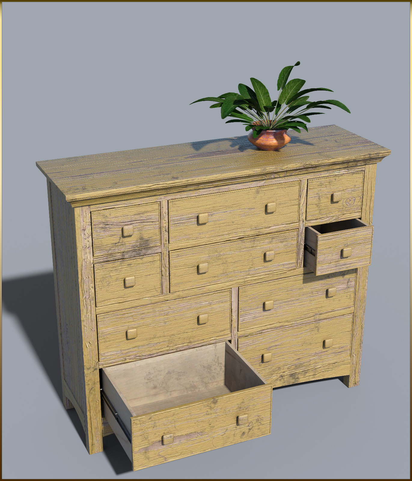 Vintage Furniture : Long Tall Dresser for DS by N/A