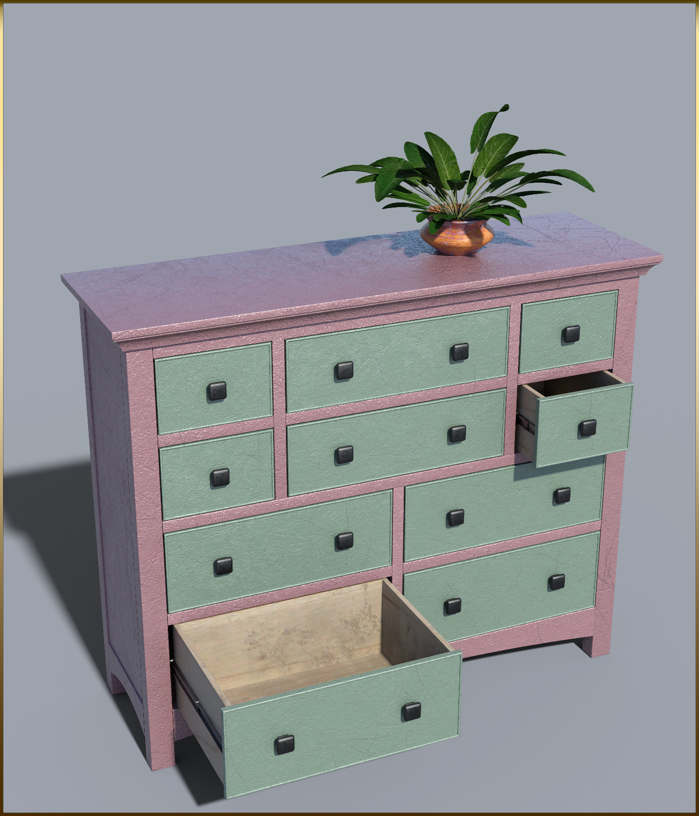 Vintage Furniture : Long Tall Dresser for DS by N/A