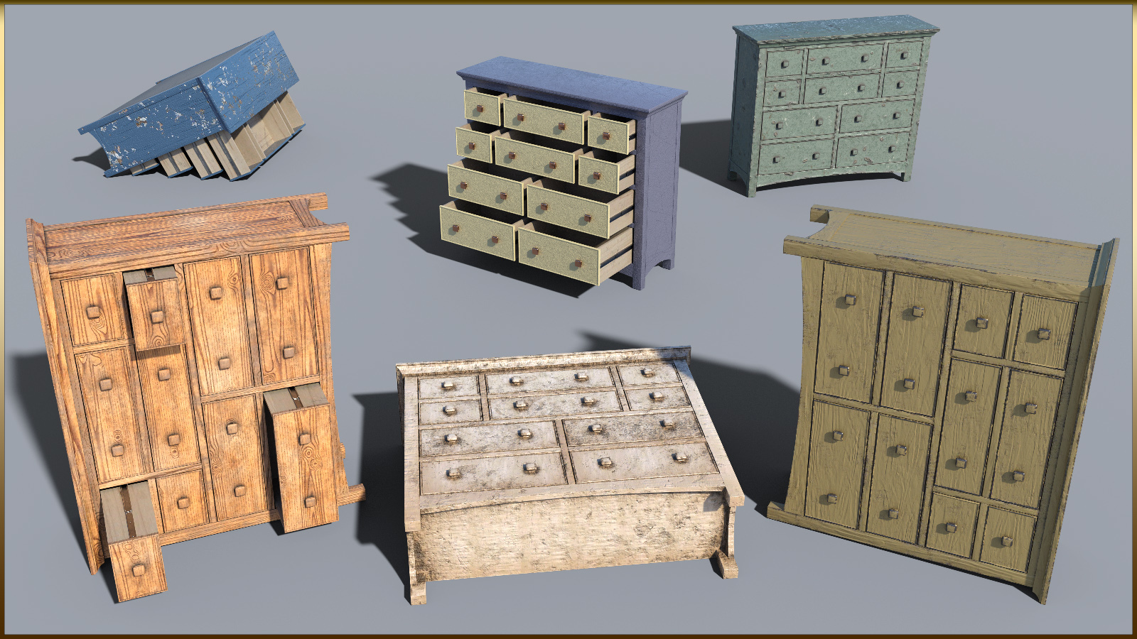 Vintage Furniture : Long Tall Dresser for DS by N/A