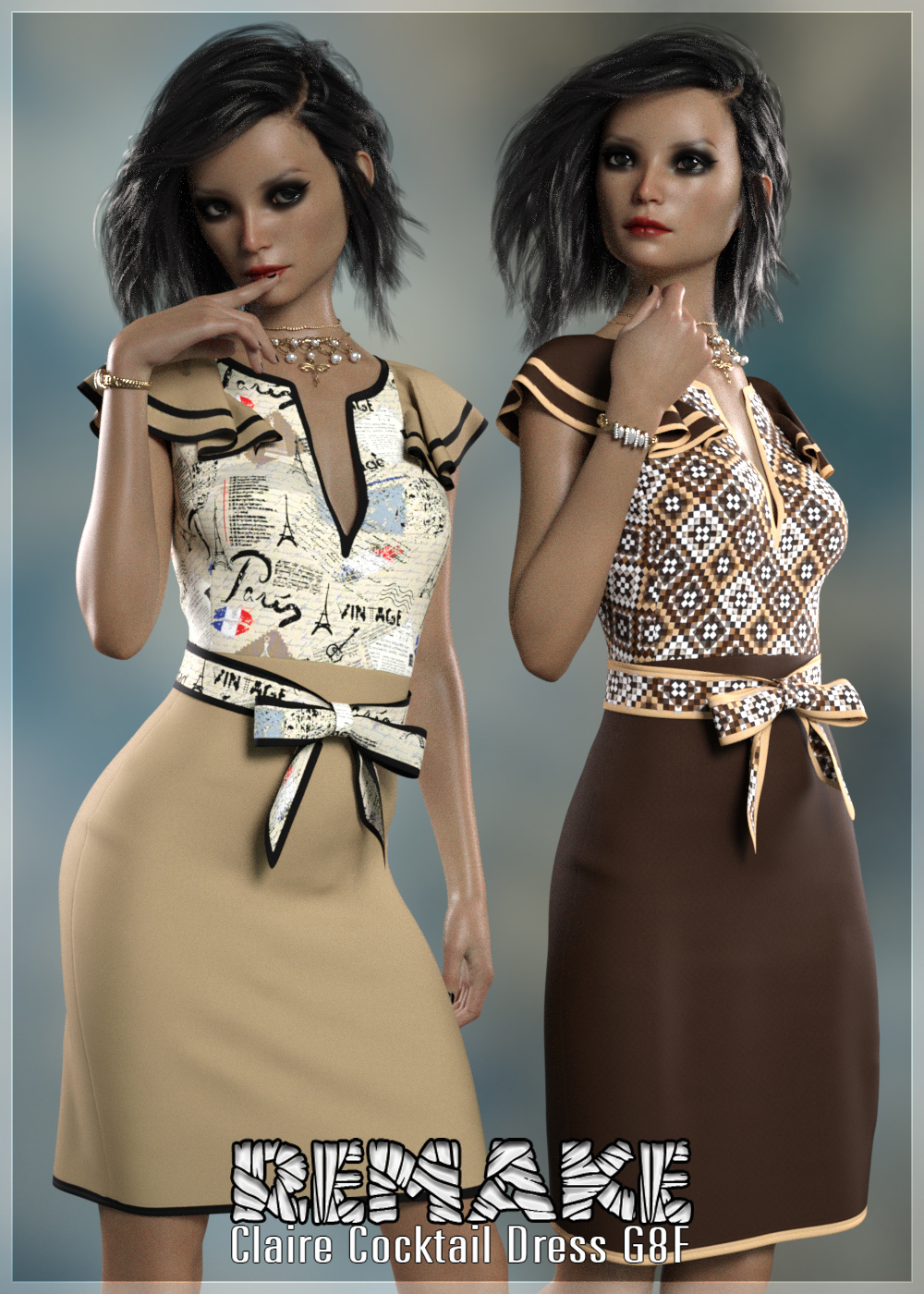 Remake Claire Cocktail Dress G8F by N/A